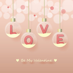 Naklejka premium love valentine's day background