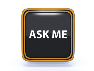 ask me square icon on white background