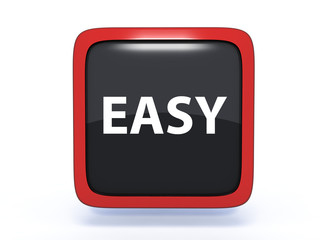 easy square icon on white background