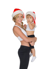 Beautiful family clothing for fitness and  hats