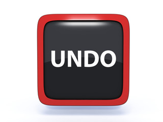 undo square icon on white background