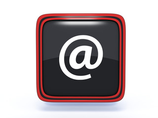Email square icon on white background