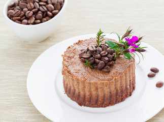 Raw vegan coffee tart