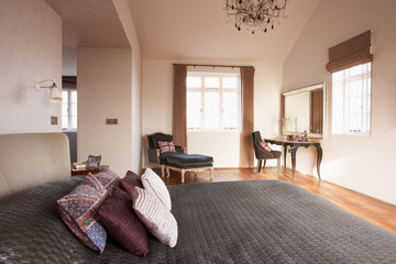 Interior Of Beautiful Contemporary Bedroom