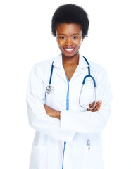 Fototapeta premium African doctor woman.