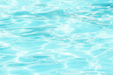 Cyan Swimming Pool water surface background .