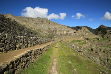 Fototapeta na wymiar Scenic view to Macchu Picchu, Peru, South America
