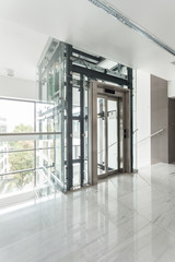 Interior of modern corporate building