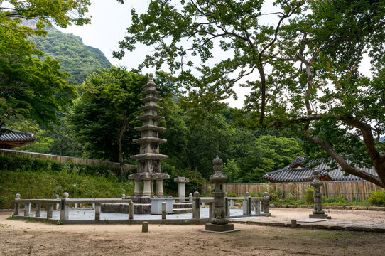Korean traditional Buddhist pagoda.