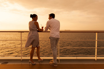 young couple on a cruise holiday