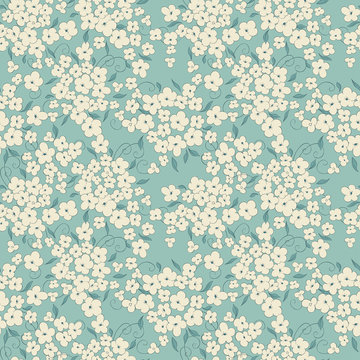little flowers seamless vector pattern