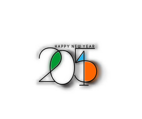 Happy new year 2015 Text Design