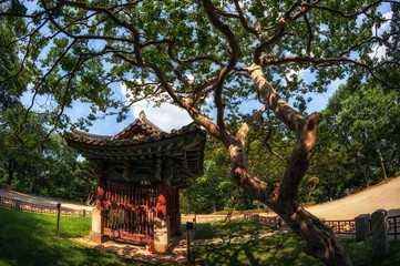 A small korean traditional shrine in Jeonju, South Korea