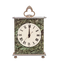 Mantel clock showing twelve o'clock