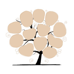 Art tree with papers for your text