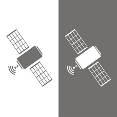Icono satélite BN © imaagio.stock