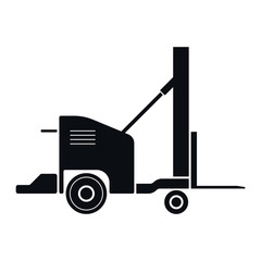 Forklift Icon, Vector Illustration