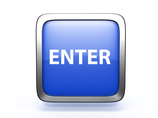 enter square icon on white background