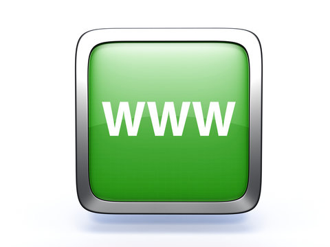 www square icon on white background