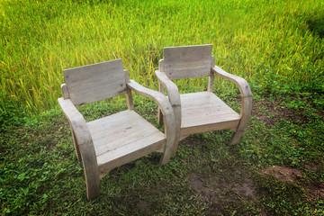 Wooden chairs