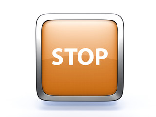 stop square icon on white background