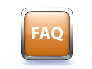 faq square icon on white background