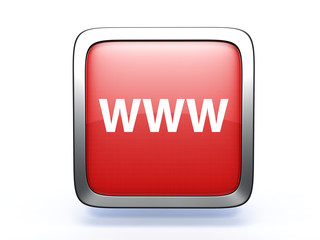 www square icon on white background