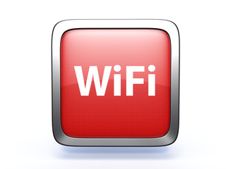 wifi square icon on white background