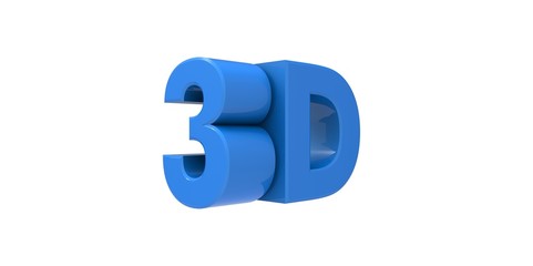 blue Metallic 3D logo