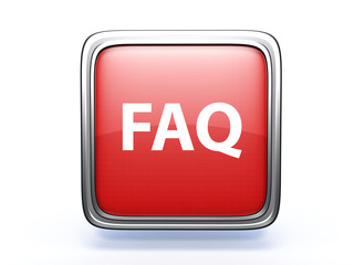 faq square icon on white background