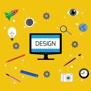 Web design. Program for design and architecture.