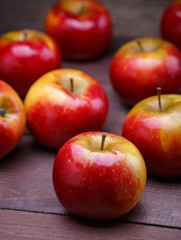 red ripe apples