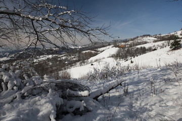 winter mountain landscape