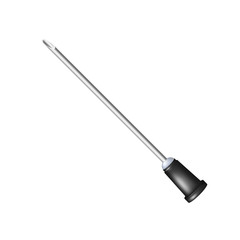 Injection needle in black design