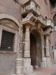 The porta dei Bombardieri in Verona in Italy