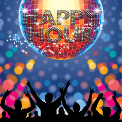 Happy Hour poster disco ball © deuter DLM
