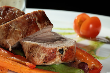 meat with vegetables