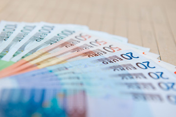 euro banknotes