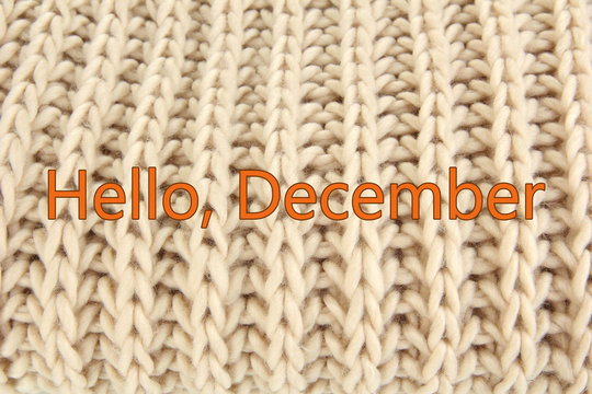 Hello December, greeting card