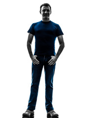  man standin silhouette