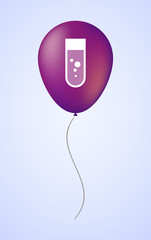 Balloon icon with a chemical test tube