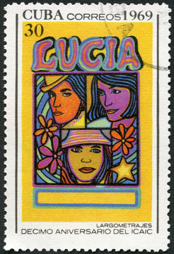 CUBA - 1969: shows Entertainers, devoted National Film Industry