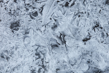 Blue ice background