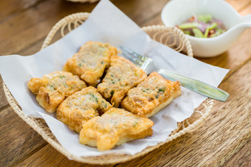 Thailand Food fried pork buns Appetizers, snacks,Fried pork buns