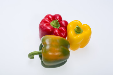 sweet pepper isolated on white background