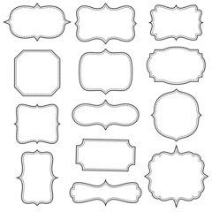 Set of simple vintage frames