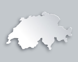 Karte der Schweiz