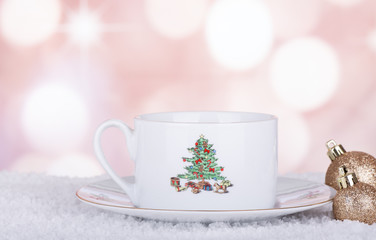 Obraz na płótnie Canvas Christmas Coffee Cup