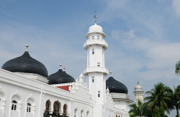 Fototapeta na wymiar Indonesian muslim architecture, Banda Aceh