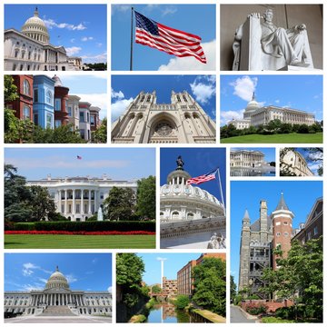 Washington DC collage